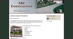 Desktop Screenshot of abcconstructiontx.com